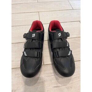 Peloton Cycling Shoes EU 45 US Men’s 11.5 Women’s 13 Black Red w/ Delta Cleats